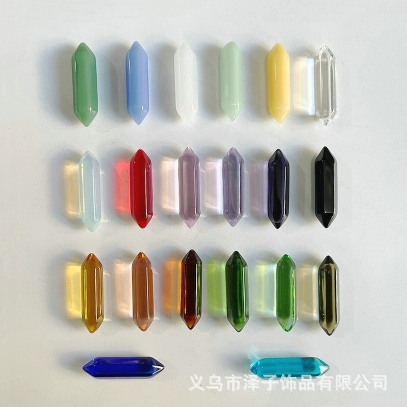 Хрустальные шестигранные колонны 8*32 мм, подвески-пули, декоративные элементы, оптовая продажа от производителя