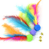 Feather small fish replace the head teasing cat stick replace the head toy feather replacement of the head cat toy manufacturer