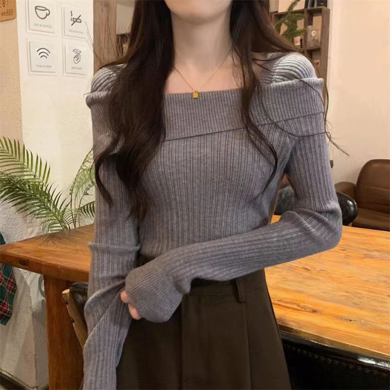 十三行高货爆款~衫女士新款打底衫内搭设计感小众高级感修身上衣|undefined