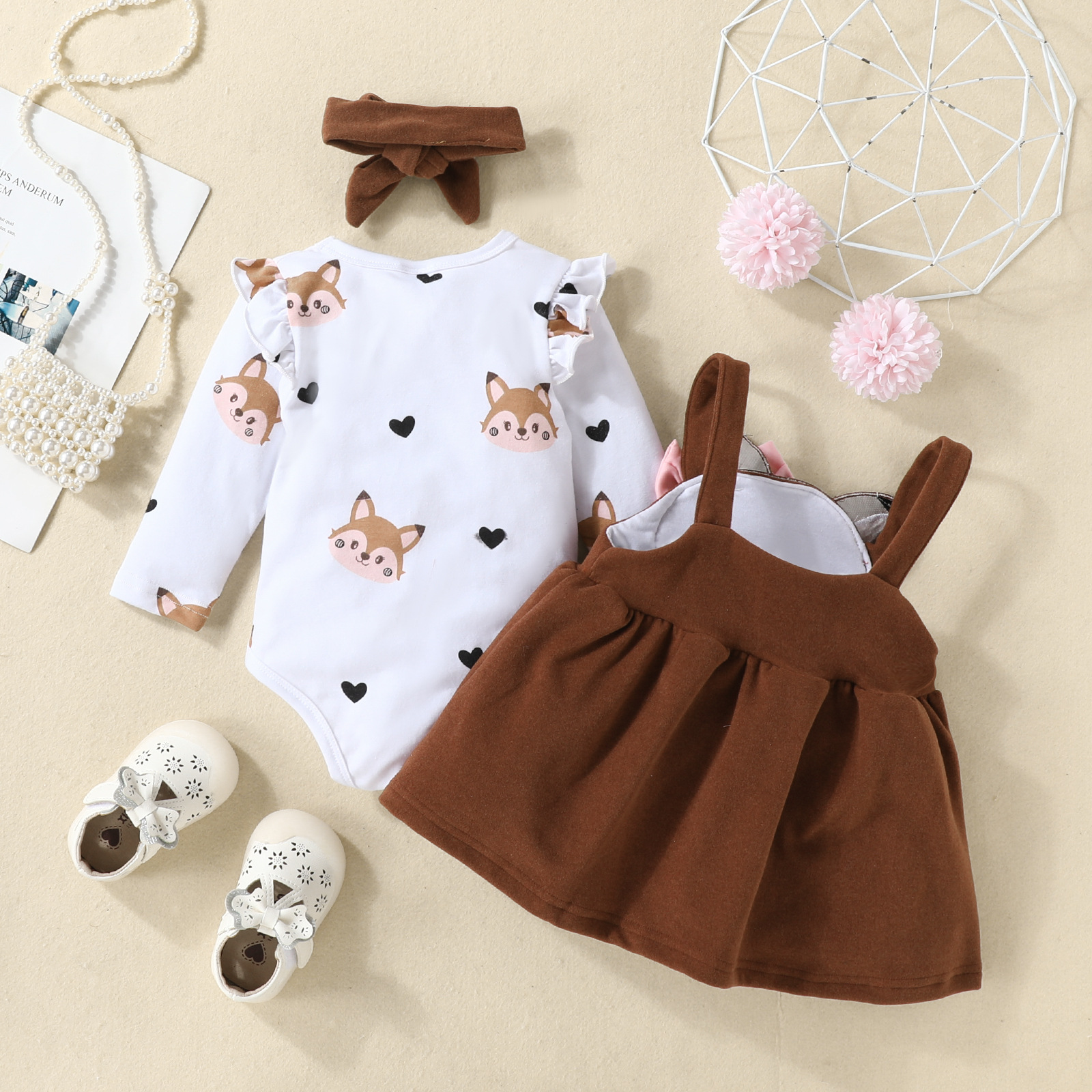 Princess Animal Cartoon Cotton Blend Girls Clothing Sets display picture 4