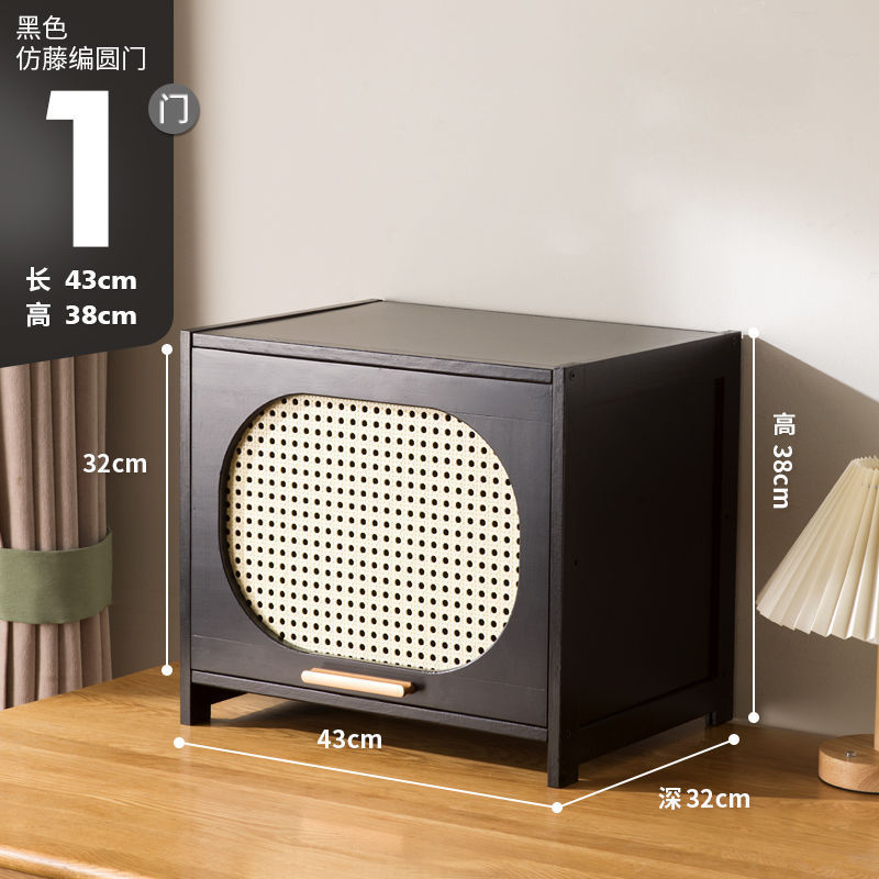 黑色中古风五斗柜客厅卧室收纳柜子储物柜书柜玄关柜窄高立柜多层|undefined