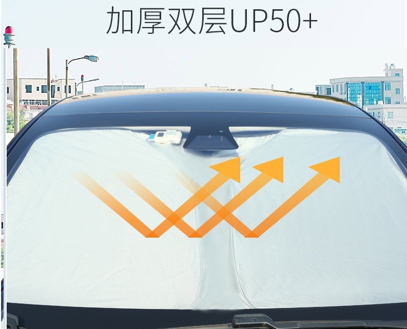 Suitable for Tesla Model 3 Front Sunshade, Model Y Sunshade, 240t Sunshade, Foldable Sunshade