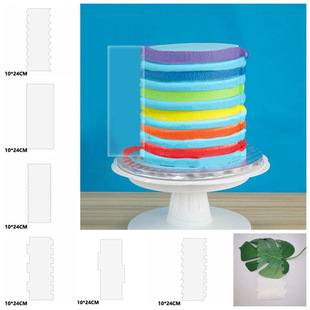1PCs transparent acrylic cake scraper cream cake scraper kitchen baking tools