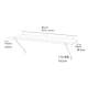 Rv Accessories Overall Plastic Dipped L-Shaped Metal Wire Rack Width 12”* Height 1” Partition Shelf Mesh (White