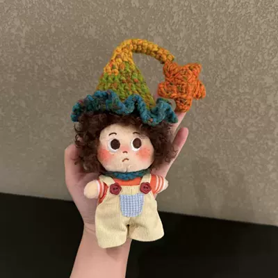 Dudu Cute Curly Hair: Pluş açarlıqlar - witch-hat-chocolate-explosion-pendant-hat-color-random