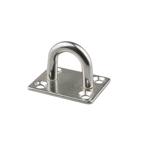 Stainless steel 304 316 square door bolt, boat hook, yacht and ship amusement park facility safety fixed eye plate