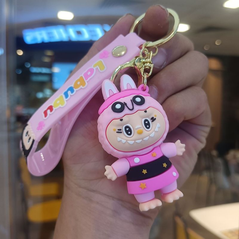 クリエイティブホットスタイルラブブキーホルダー漫画リトルシープペンダントおもちゃベビーグラバーかわいいキーチェーンリング卸売|undefined