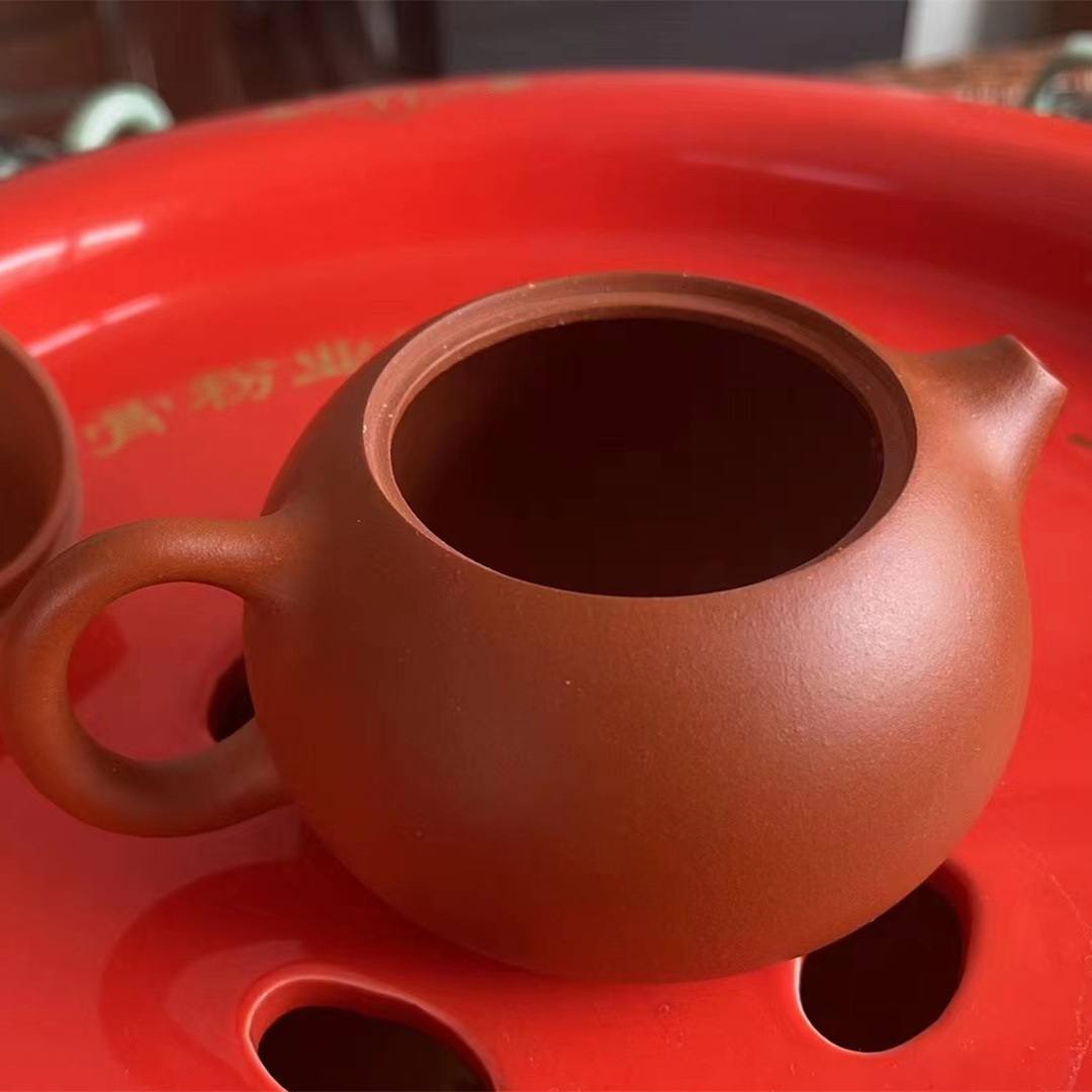 Yixing olla de arcilla púrpura mineral crudo limpieza cemento Xi Shi tetera Kung Fu juego de té pequeña capacidad olla de arcilla púrpura entrega de una sola pieza
