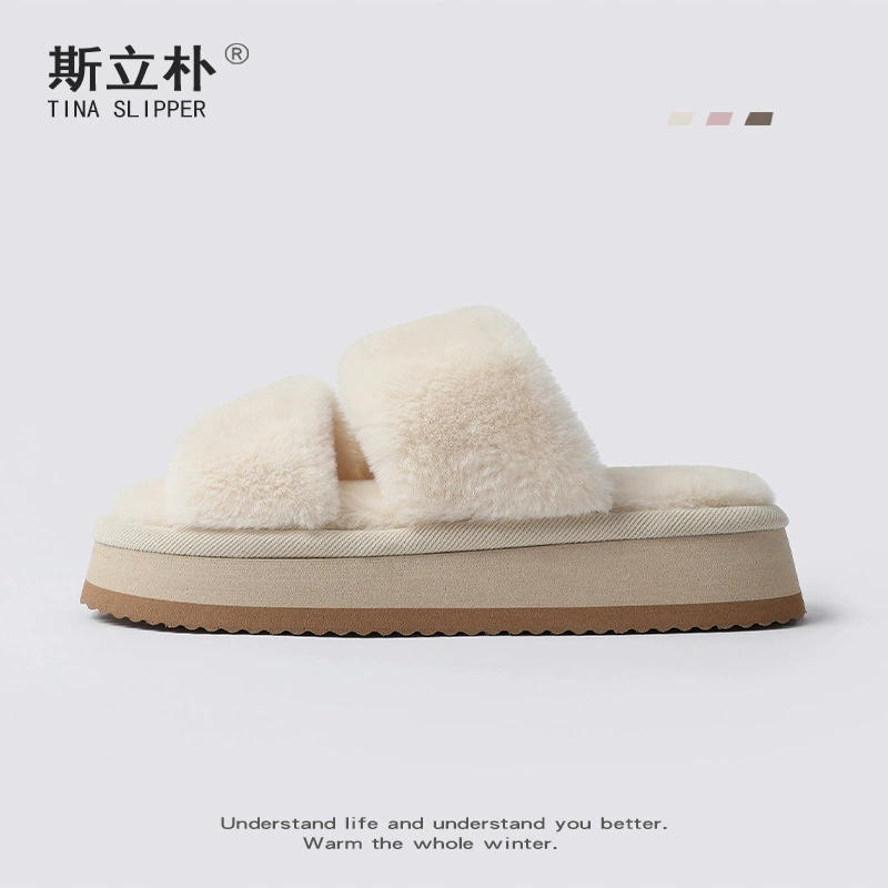 Хлопчатобумажные тапочки женские осенью и зимой носить в помещении теплые домашние тапочки