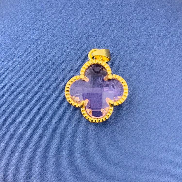 2022 nuevo trébol giratorio simple cien colgante fuente joyería fábrica al por mayor directa sin cadena