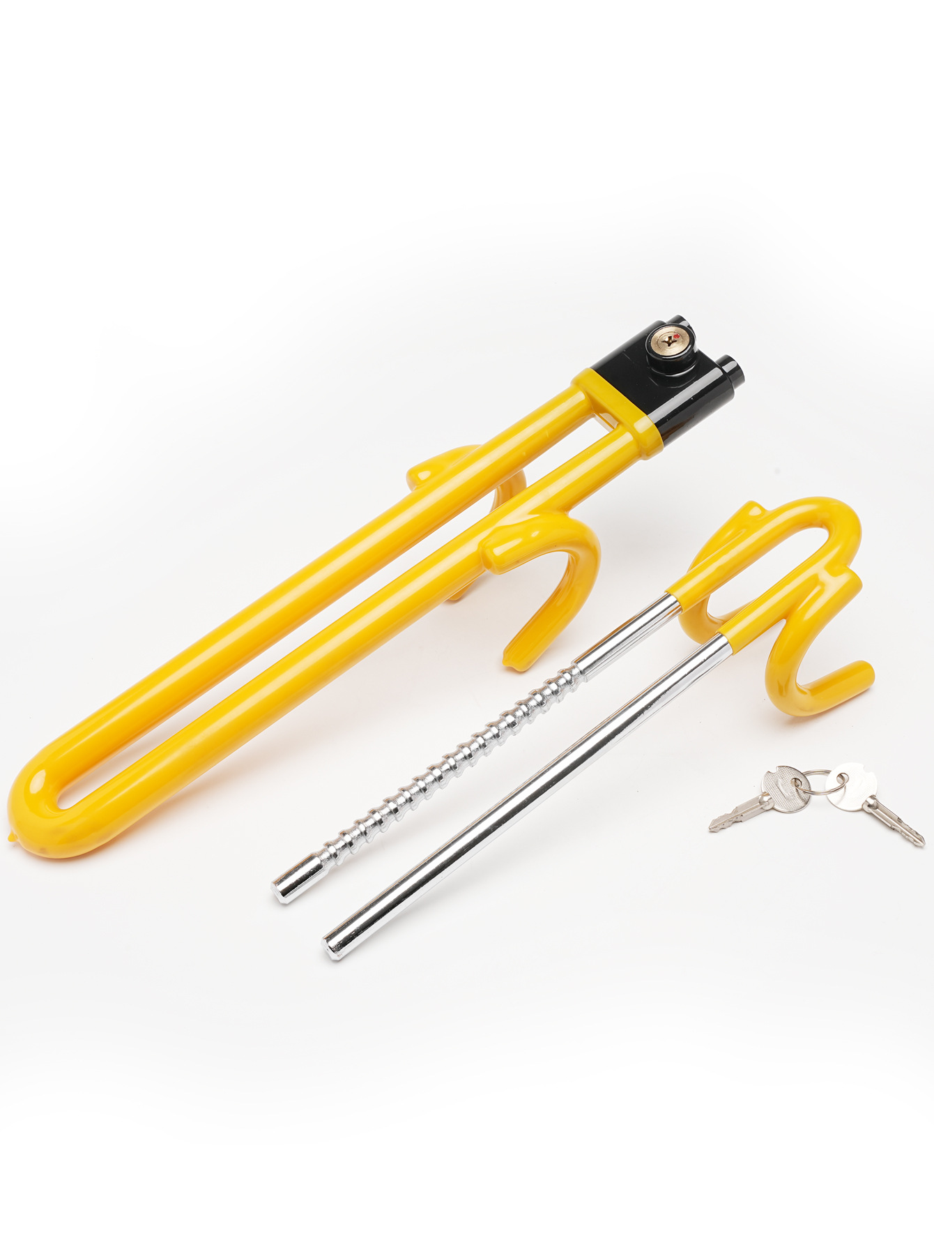 Car Steering Wheel Anti-Theft Lock, Self-Defense 96 Lock, Multi-Functional Anti-Theft Lock, Adjustable Telescopic Car Safety Anti-Theft Lock