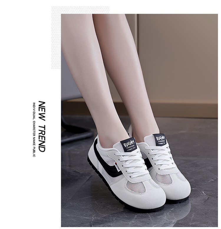 Hong Kong-style German Training Trendy On Instagram, 2026 Summer New Model, Mesh Sports Casual Shoes, Women's White_vogvips.com