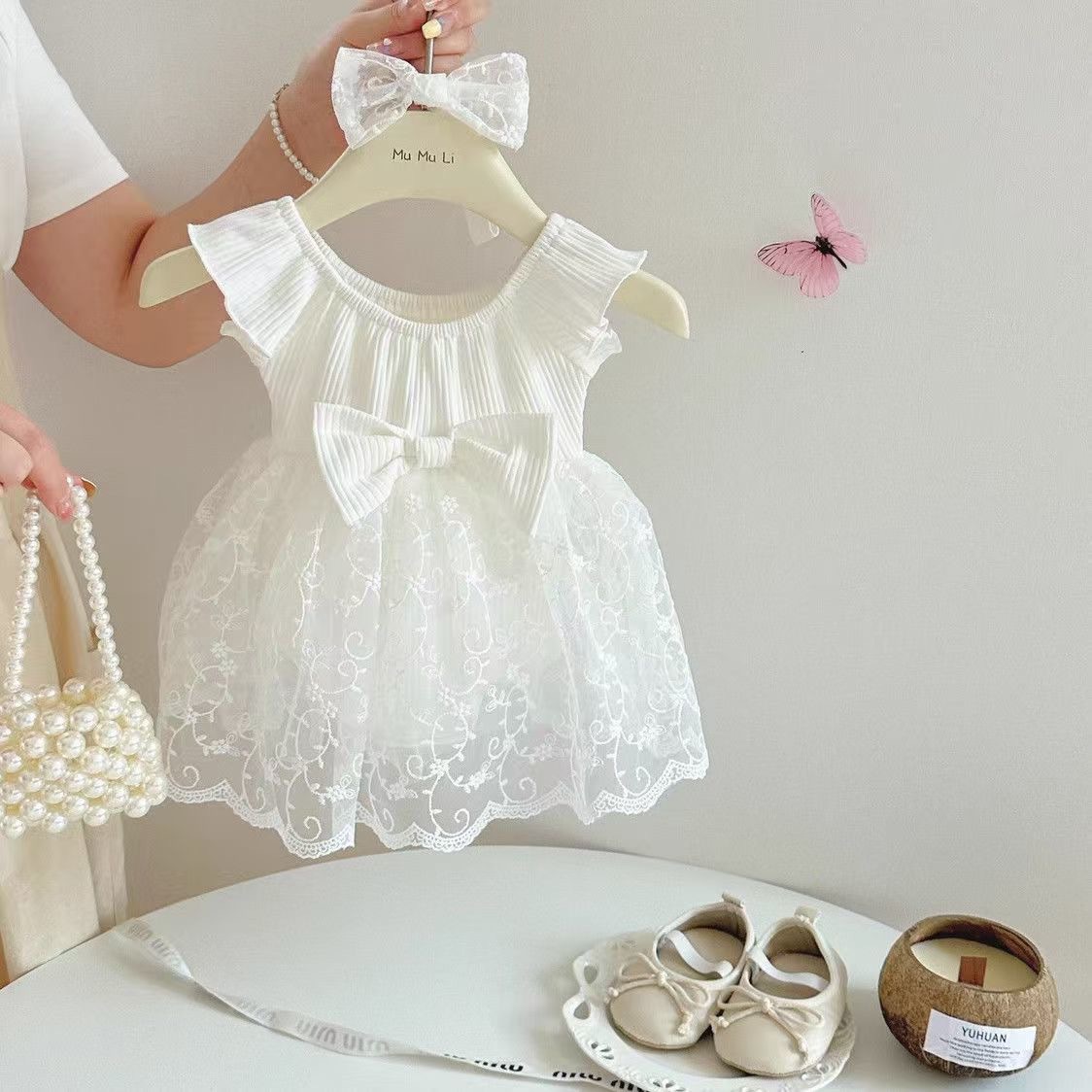 Ropa de pedo para bebés, ropa de verano, falda de pedo, niña delgada, una pieza, princesa súper linda, mamelucos de estilo occidental, verano