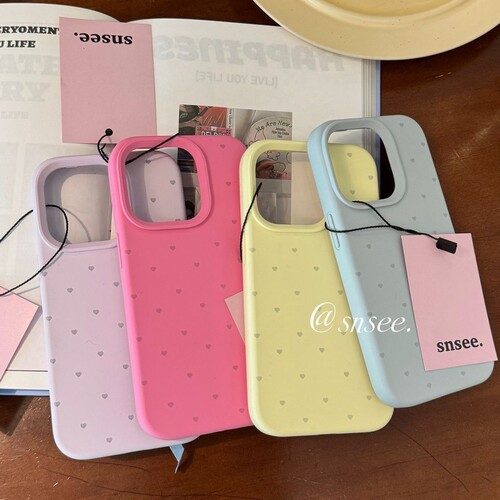 Liquid Silicone Solid Color Heart Apple iPhone 15 Case Compatible with iPhone 14 Pro Max New Model Anti-Slip 13 Teenager