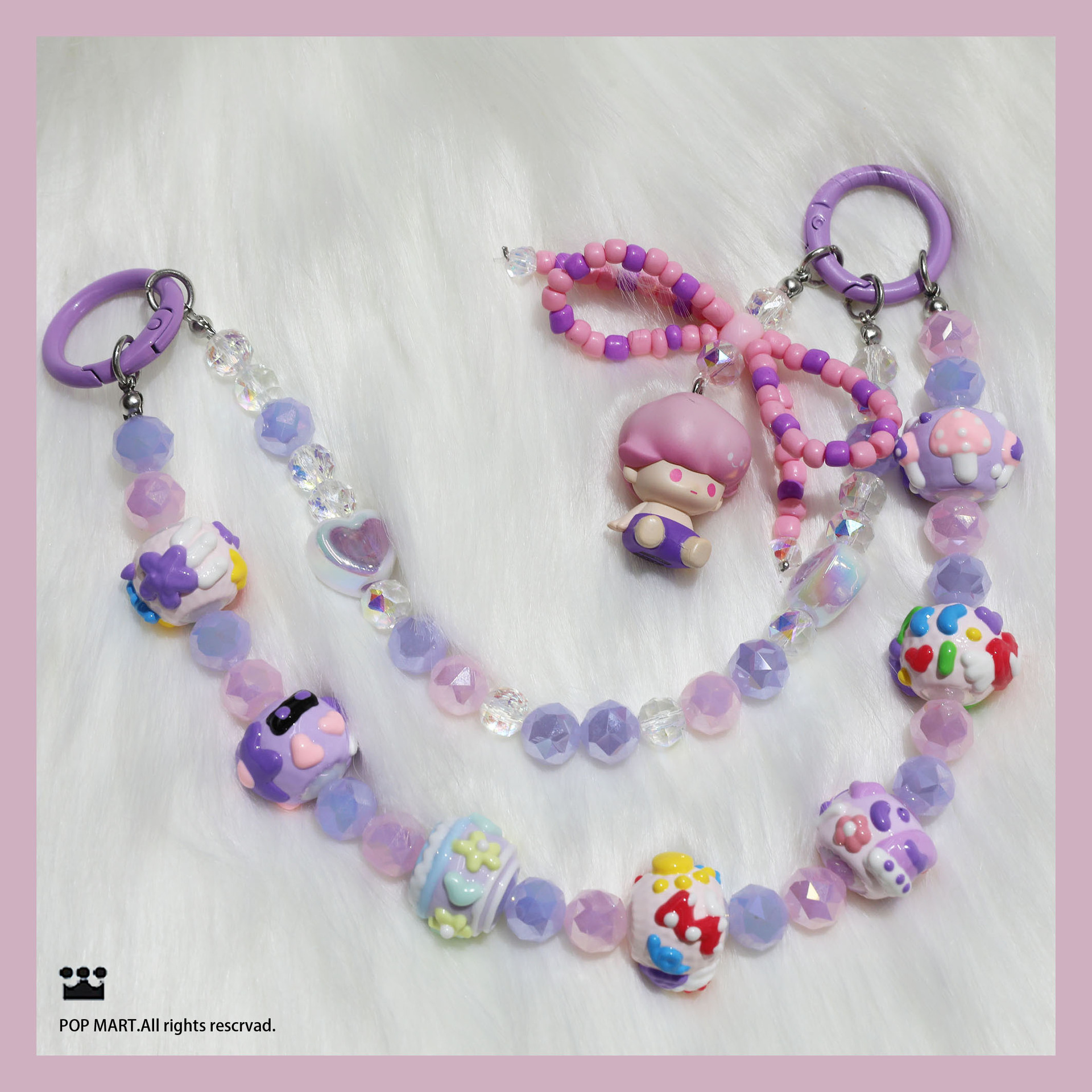 더블 체인 앉아 시리즈-dimoo 매직 퍼플