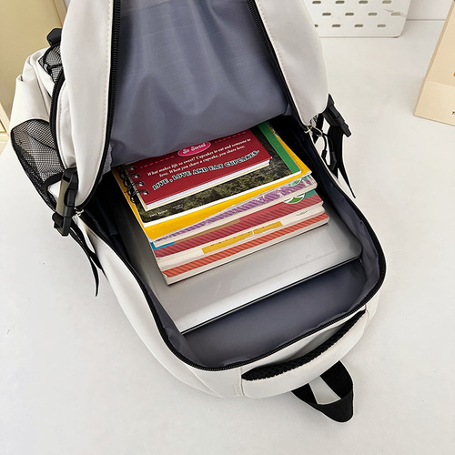 Junior high school students, male burden reduction and spine protection backpack, middle school students, schoolbag, high school girls, couple, large-capacity water-proof backpack