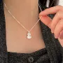 森系s925吊坠碎碎冰锁骨链