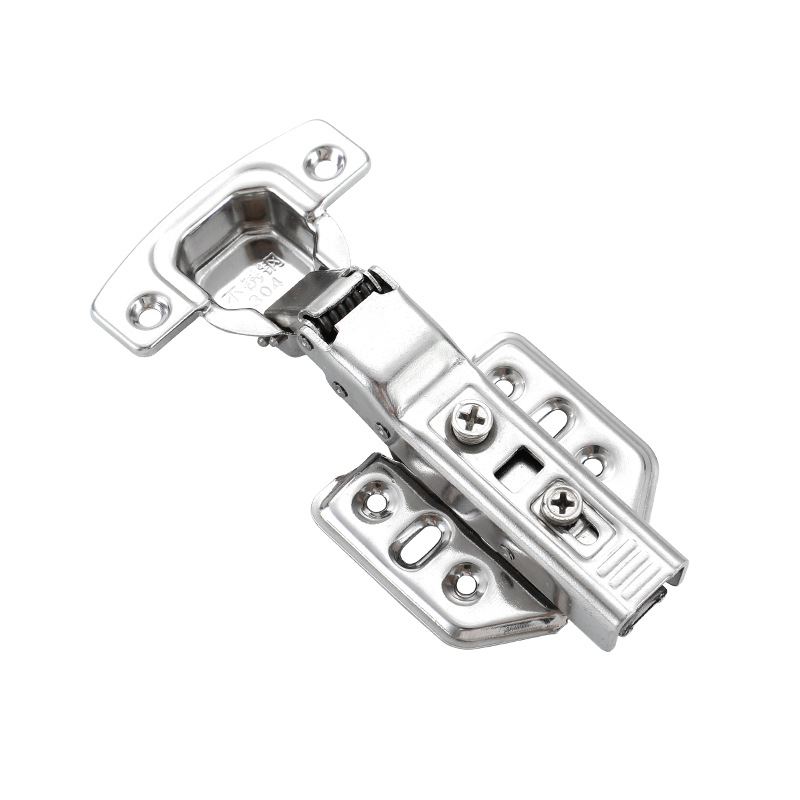 Bisagra hidráulica de acero inoxidable 304 de fábrica, 2.0 mm de grosor, bisagra de gabinete con amortiguador, herrajes para muebles image 6