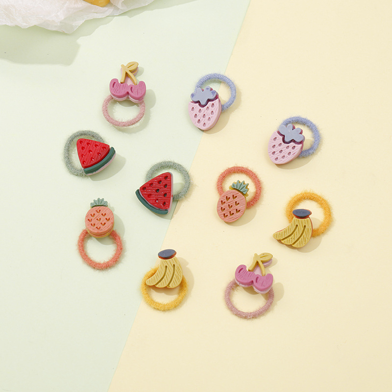 Lazos de cabello elásticos para niñas, coloridos y suaves, alta elasticidad, accesorios infantiles al por mayor