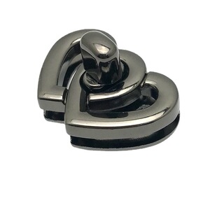 Luggage hardware decorative lock buckle love twist lock bag hardware flip heart lock wedding gift box double peach button