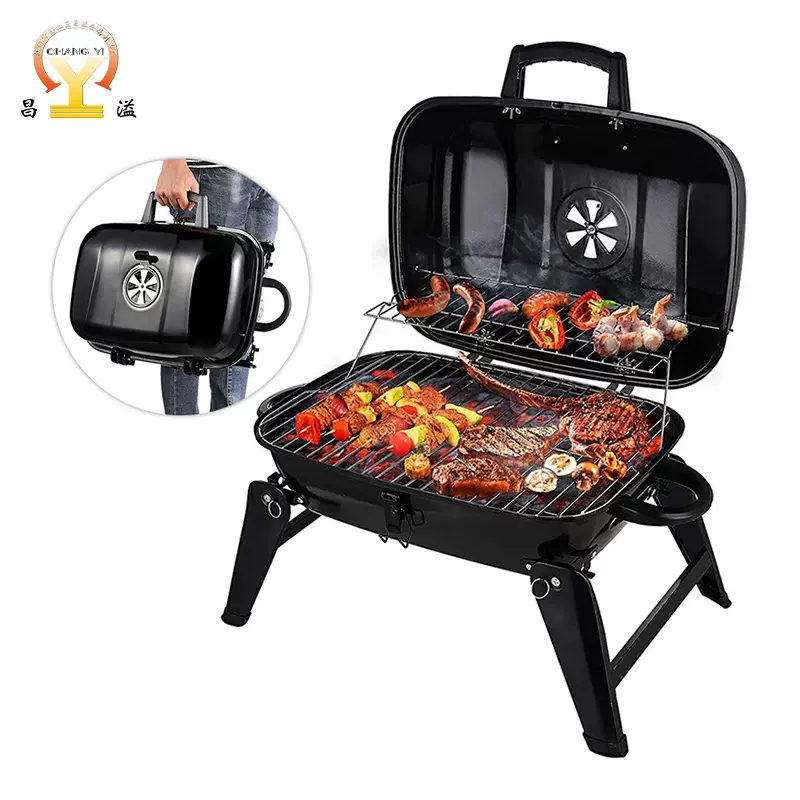 庭院小型BBQ碳炉烧烤炉户外露营烧烤架家用便携式折叠木炭烧烤炉