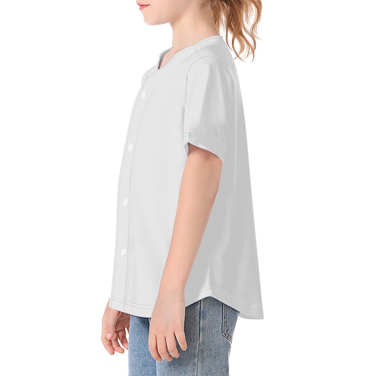 Una camiseta totalmente impresa, ropa para niños, ropa de secado rápido, ropa de entrenamiento, ropa de béisbol, deportes al aire libre, trajes de fitness, estación independiente