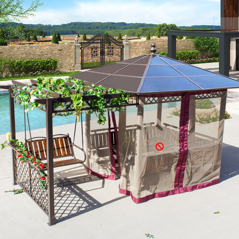 Leyao Pavilion uva rack swing_Top paño