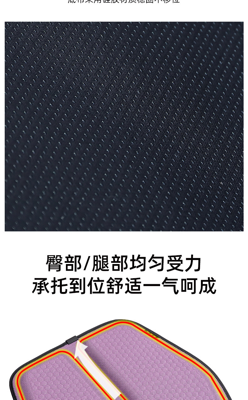 Summer Gel Honeycomb Car Seat Cushion Egg Seat Cushion Office Ice Cushion Soft Cushion Silicone Breathable Cushion Ice Silk Cooling Cushion