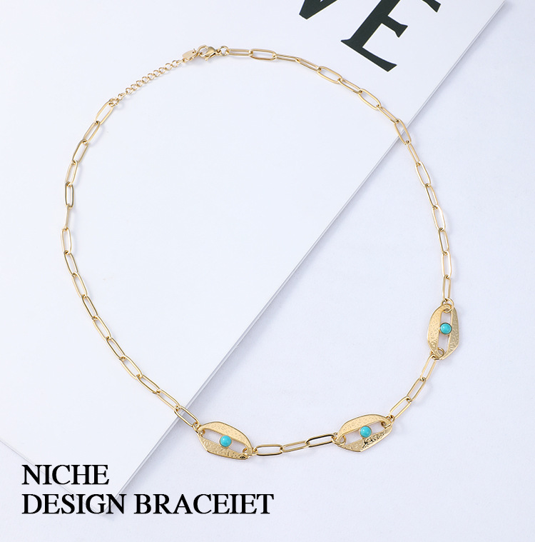 Geometric Fashion Stainless Steel Necklace Wholesale display picture 1
