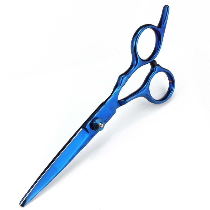 Venta al por mayor tijeras planas de acero inoxidable de 6 pulgadas tijeras de dientes tijeras finas oro/azul/color/púrpura/Negro precio de venta directa de fábrica es excelente