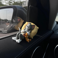 猫和老鼠车载摆件车内饰品2023新款汤姆杰瑞汽车手办车上玩偶禾乾