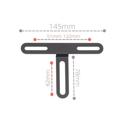 Suitable for Mavericks Nxt Rear Fender Nxt Special Fender Widening and Enlarging Water-Blocking Mud-Blocking Straight-Up Modification Accessories (Electric vehicle fender) - t-shaped-license-plate-holder