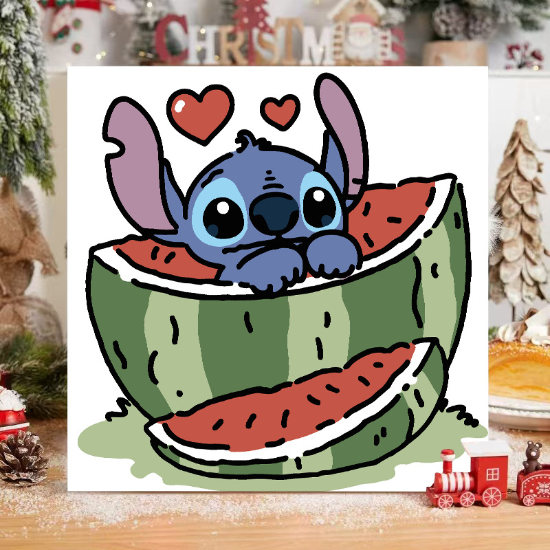 Disney DIY serie de animación de pintura al óleo digital Pokémon niños simple relleno de pintura al óleo fábrica al por mayor