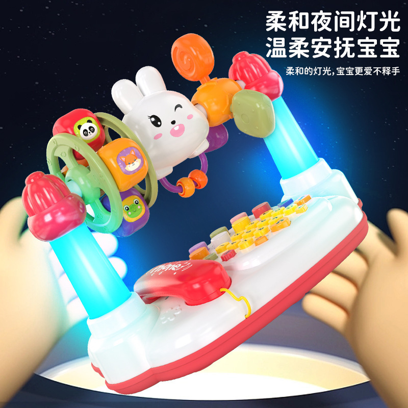 Bebé 0 - 3 - 6 años de edad máquina de educación temprana, juguetes para niños, teléfono multifuncional, campana para bebés, piano de música