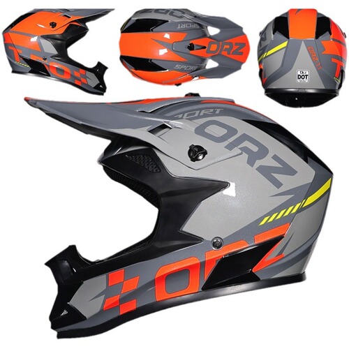 Orz Off-road Cycling Helmet for Men and Women, O'Neil Rally Helmet, Large Size, Mountain Bike Ventilated Off-road Helmet