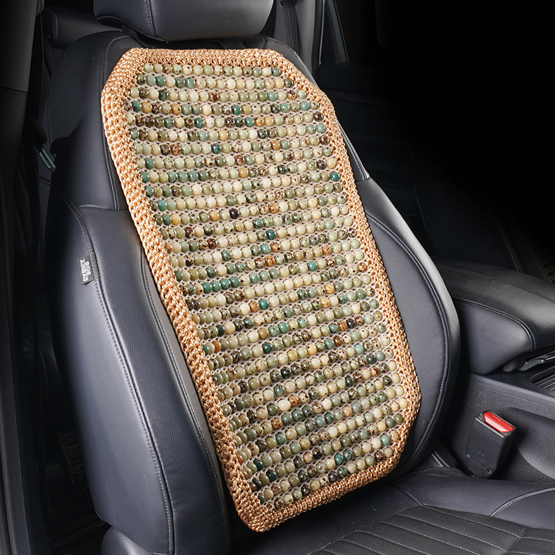 Cool pad – Universal Car Seat Cushion - cangsongqing-single-backrest-beige-crochet-double-layer-thickened-3d-breathable-anti-slip