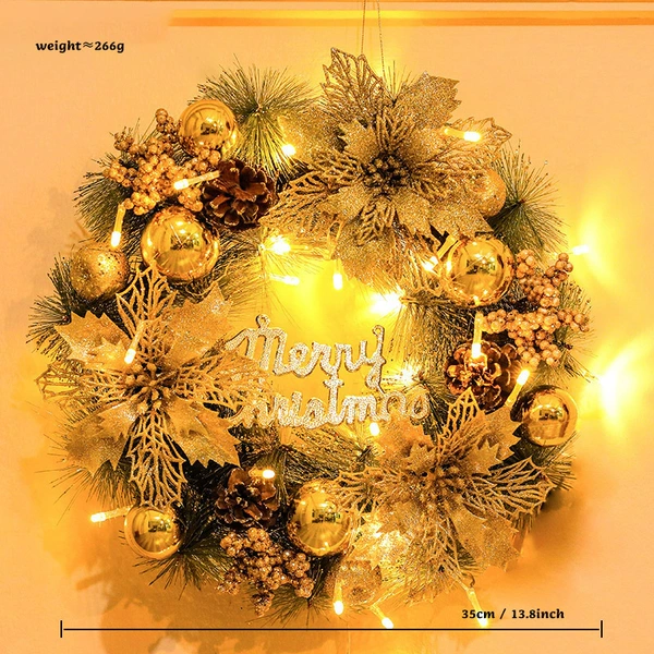 35cm Flower Ring Flower Ring Gold+Hook+Copper Light