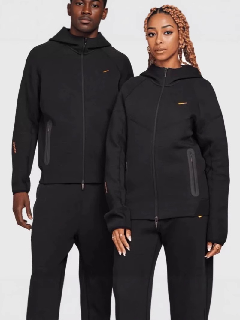 2025春クロスボーダー小フックカジュアルスポーツNOCTA連名フード付きジッパージャケットセットFD8454