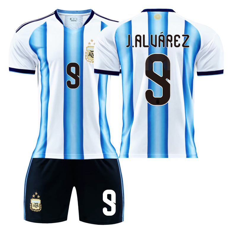 Copa del Mundo 2026 Argentina Camiseta de Fútbol en Casa No. 10 Camiseta de Messi 11 Di Maria 21 Dybala