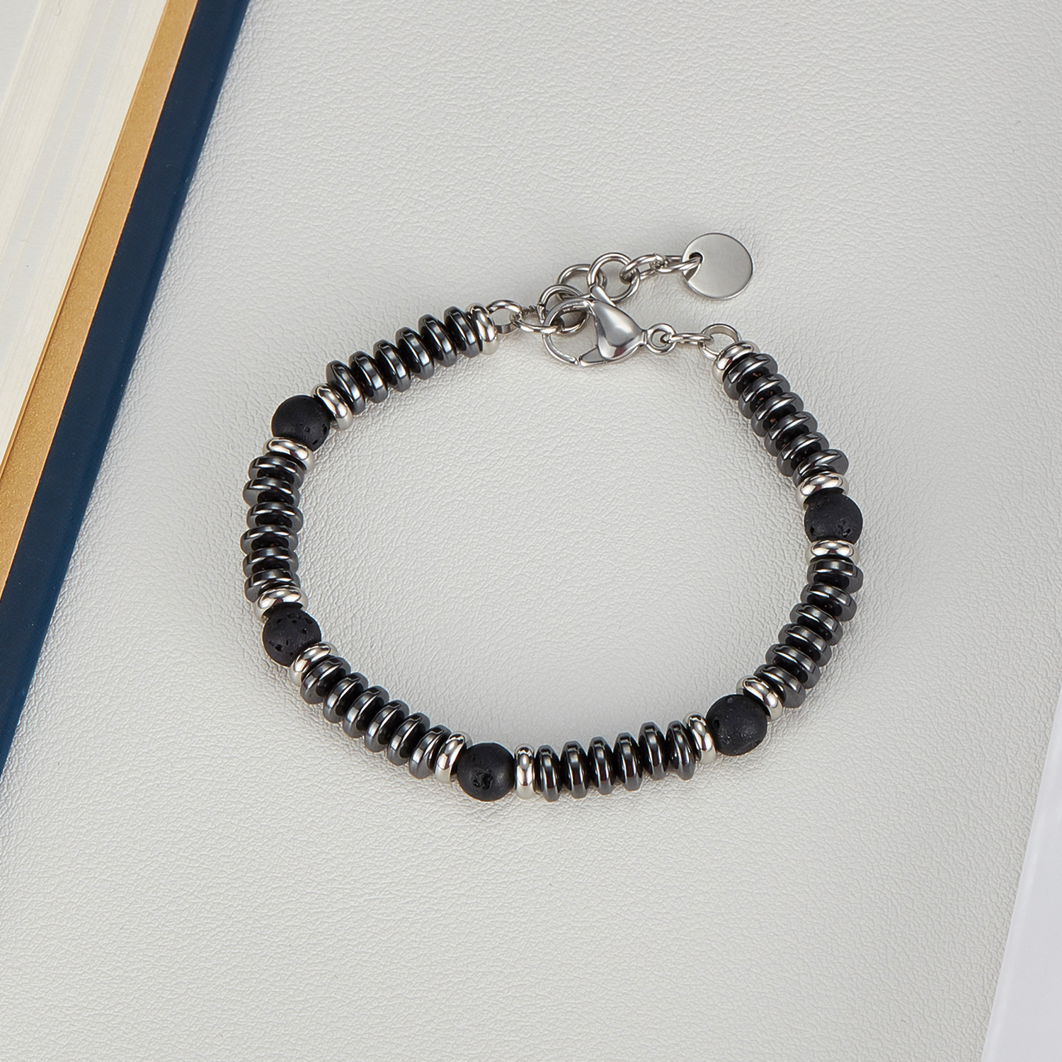 men's geometric bracelet stainless steel