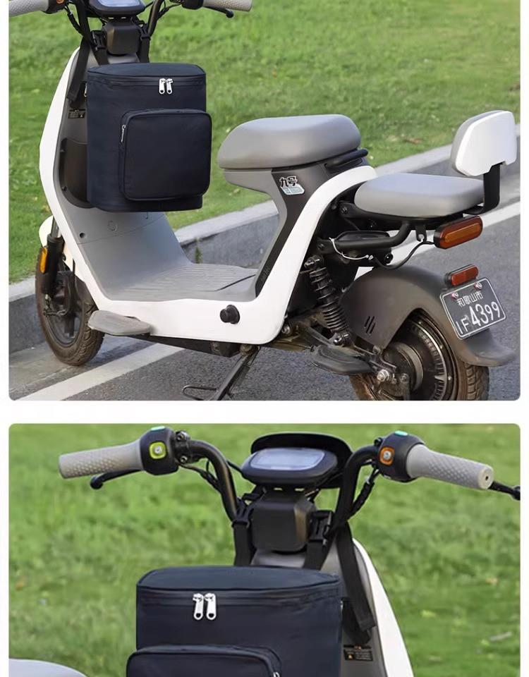 Large waterproof front bag for electric scooters, motorcycle storage box, raincoat storage box, electric vehicle rear box