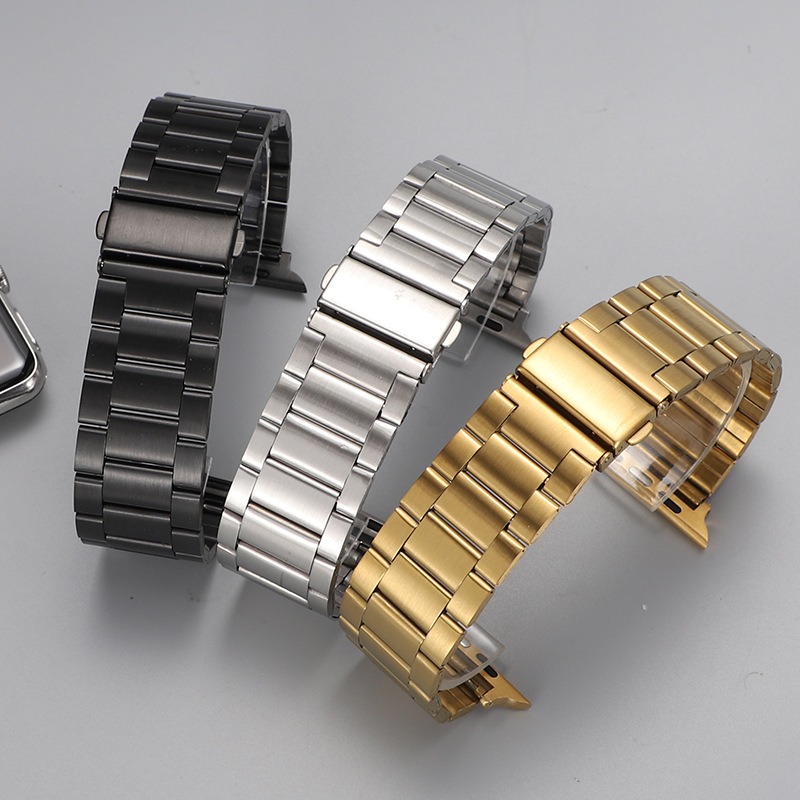 For Apple iwatch Huawei Sanzhu applewatch Stainless Steel Sheet with Huawei Buckle Smart GT4 Cross Border