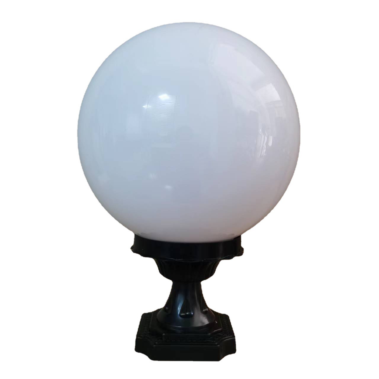 둥근 공 기둥 램프 알루미늄 좌석 안뜰 코너 램프 게이트 기둥 램프 LED 벽 램프