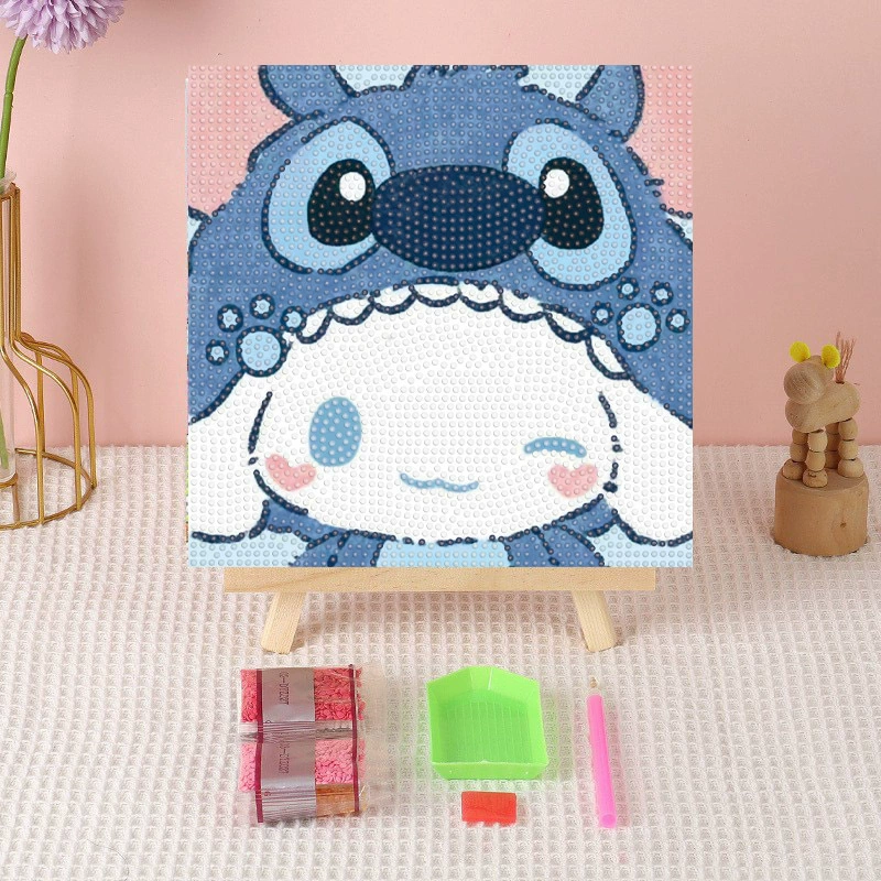 Алмазная вышивка (canvas) Genshin Impact DIY, 20×20 / 30×30, деревянная внутренняя рама и набор инструментов