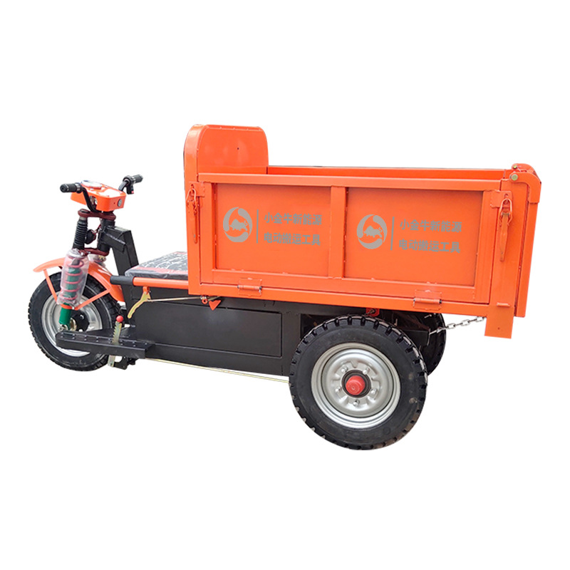 Triciclo Eléctrico de Ingeniería para Carga, Camión Volquete Hidráulico para Transporte, Camión Volquete para Obras de Construcción de Alta Resistencia, Transporte de Carga Agrícola.