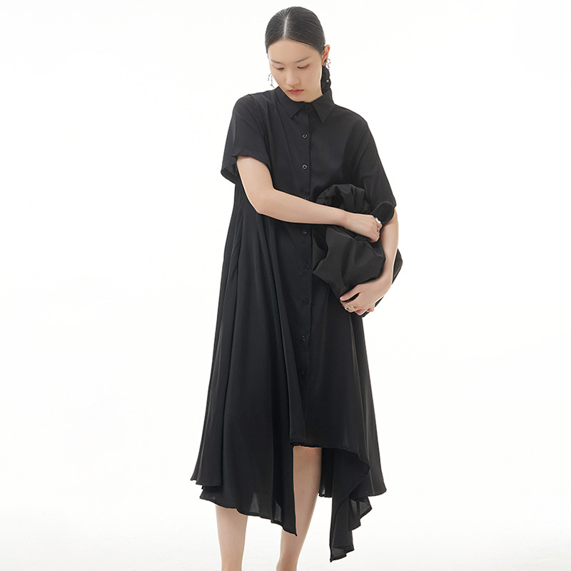2022 new pattern Large Women's wear Qianyao A small minority design Easy Show thin Diablo Dress 85106
