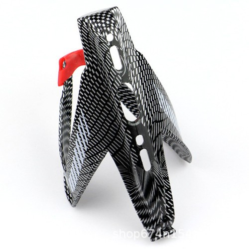 Bicicleta botella de agua titular bicicleta de montaña fibra de carbono textura plástico botella de agua titular de taza de agua accesorios de equipo de equitación