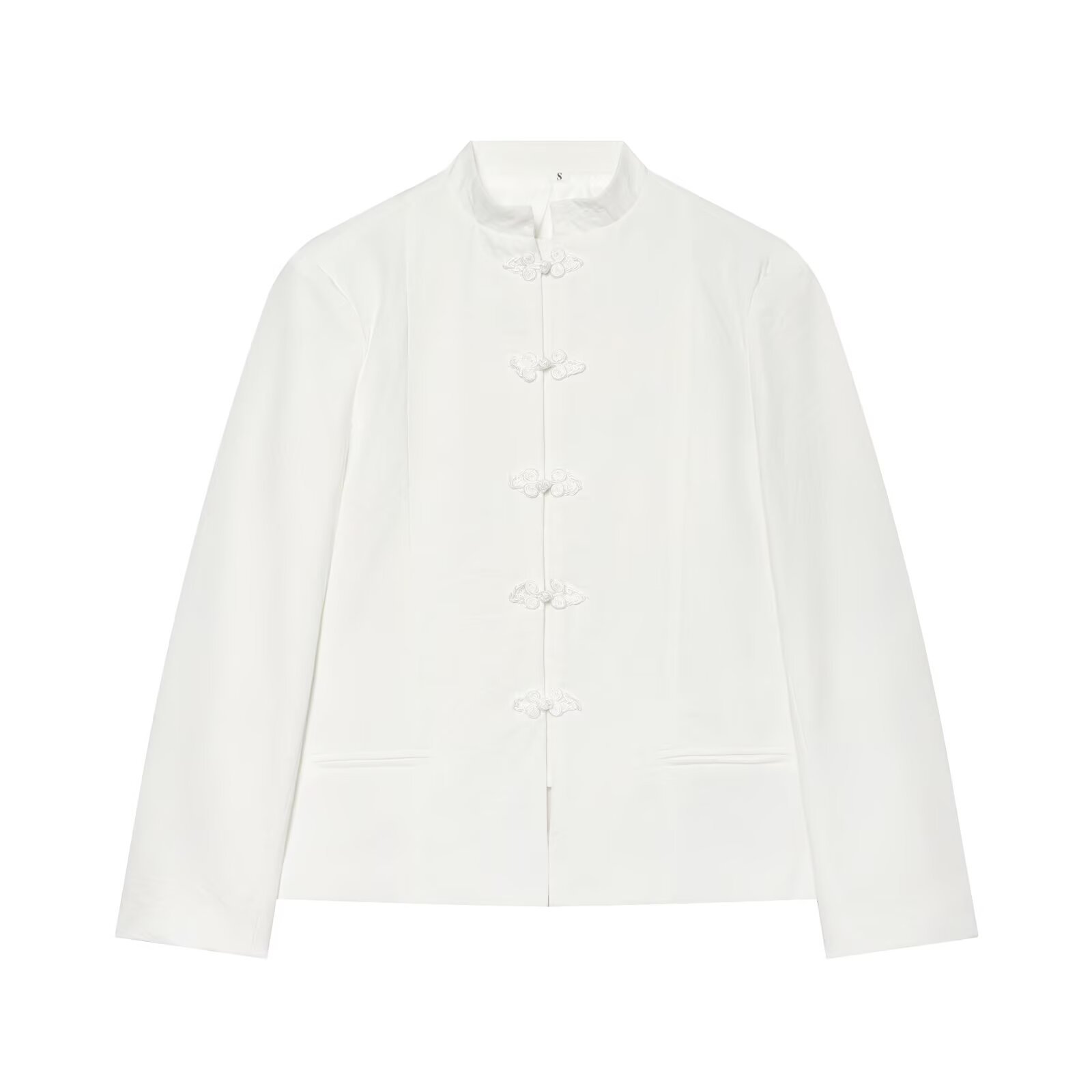 Cross-border women's clothing 2026 autumn/winter new style, fashionable and elegant rope knot button nine-point short skirt suit jacket 7030015