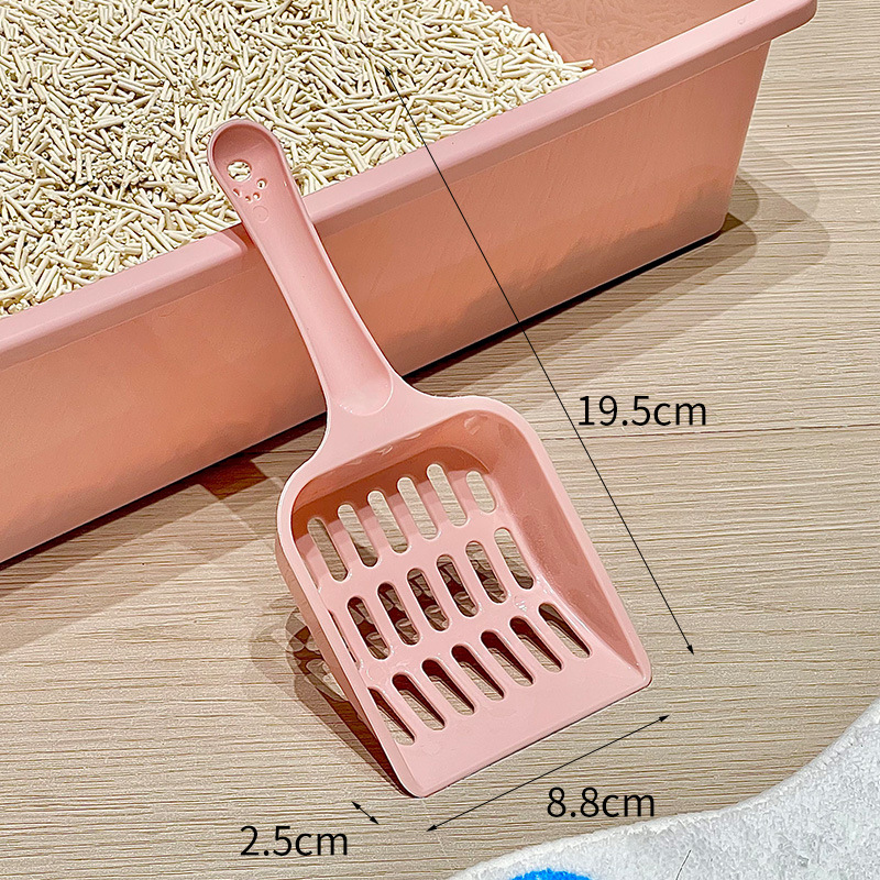 Fábrica de pala de arena para gatos venta directa de plástico para gatos limpio y simple para decollar el inodoro de malla hueca para gatos al por mayor