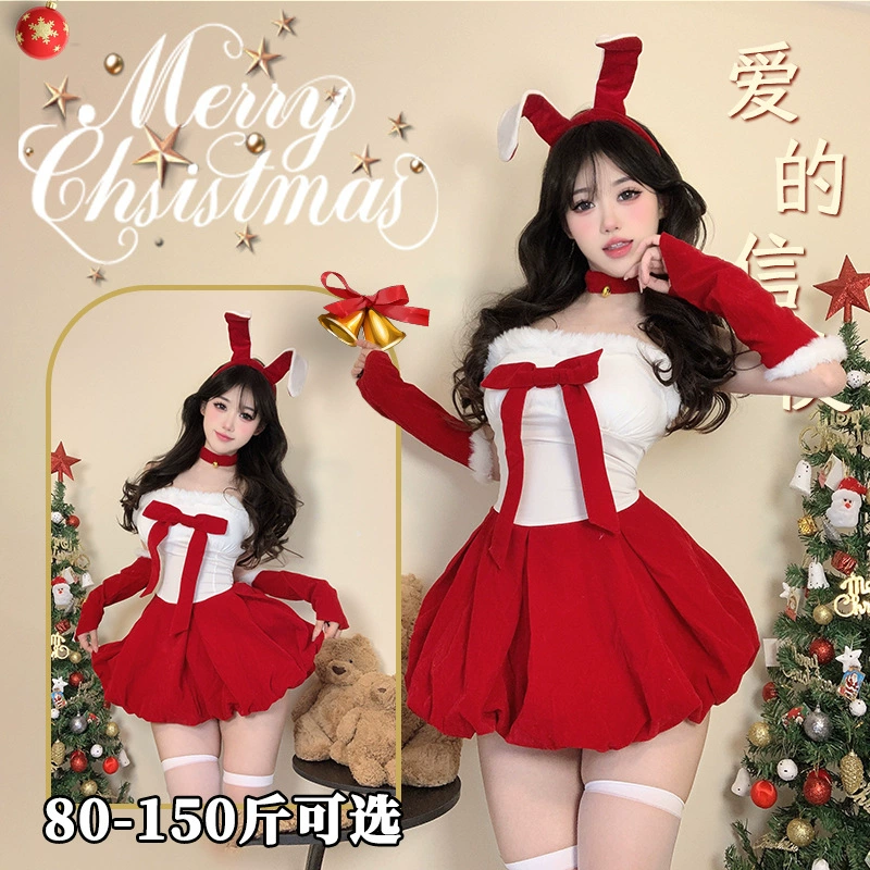 Christmas dress, set, sexy uniform, cosplay